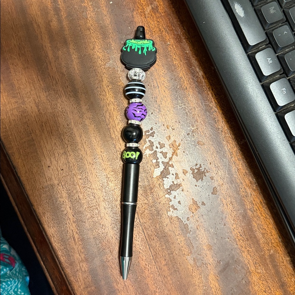 Black and Purple Halloween Decorative Pen